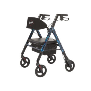 Regal - Bariatric Aluminum 4 Wheel Rollator with Universal Height Adjustment