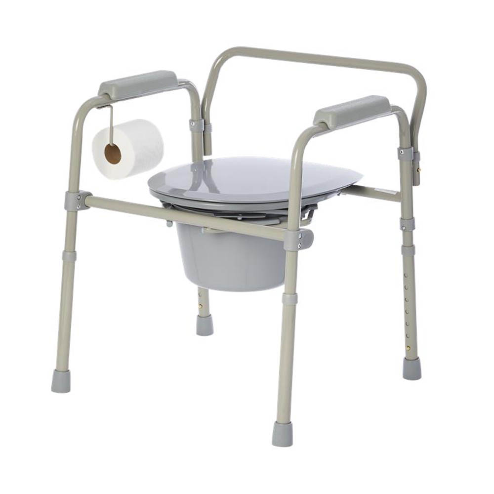 Folding Elongated Commode