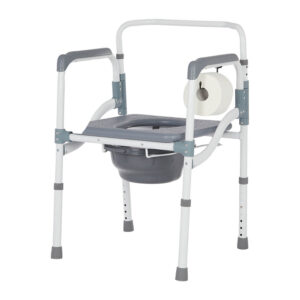 Folding Powder Coated Aluminum Commode 3 in 1